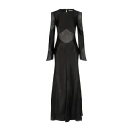 Moraya Godet Maxi Dress - Black