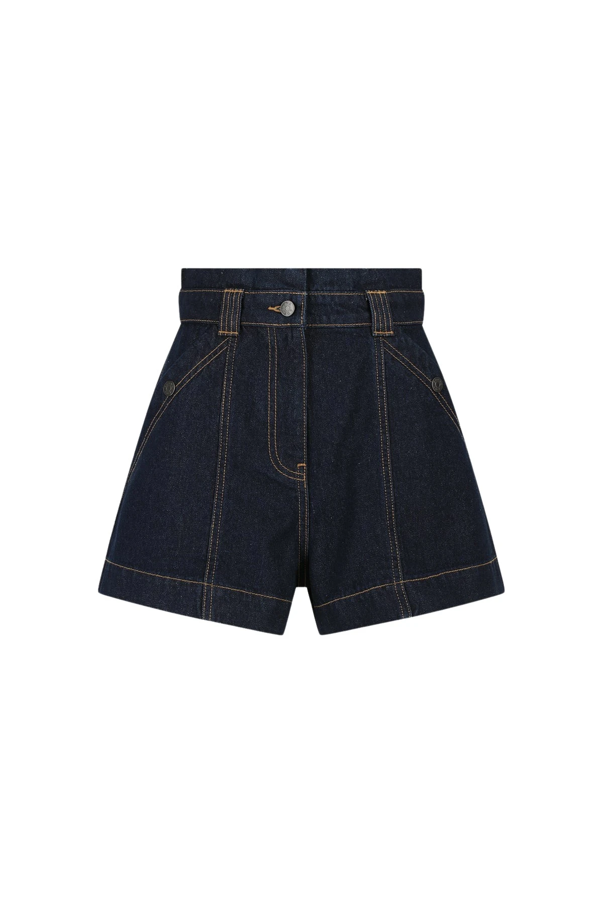 Shona-Joy-Rita-High-Waisted-Flared-Short-Deep-Indigo56065_nobg Rita High Waisted Flared Short - Deep Indigo - Image 1