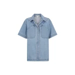 Stella Short Sleeve Shirt - Mid Blue