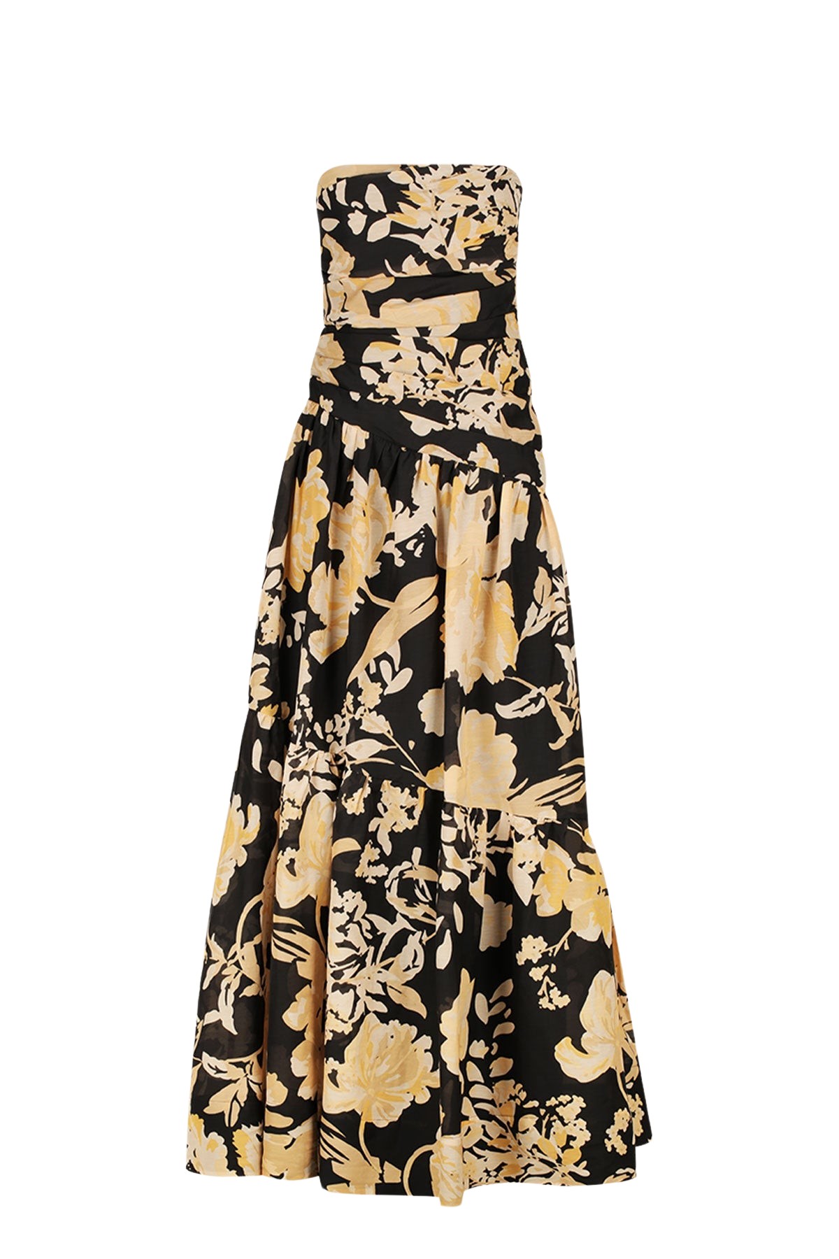 Shona Joy Xenia Strapless Tiered Maxi Dress