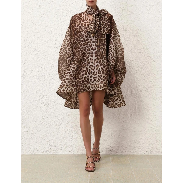 Illustration Billow Mini Dress - Image 8