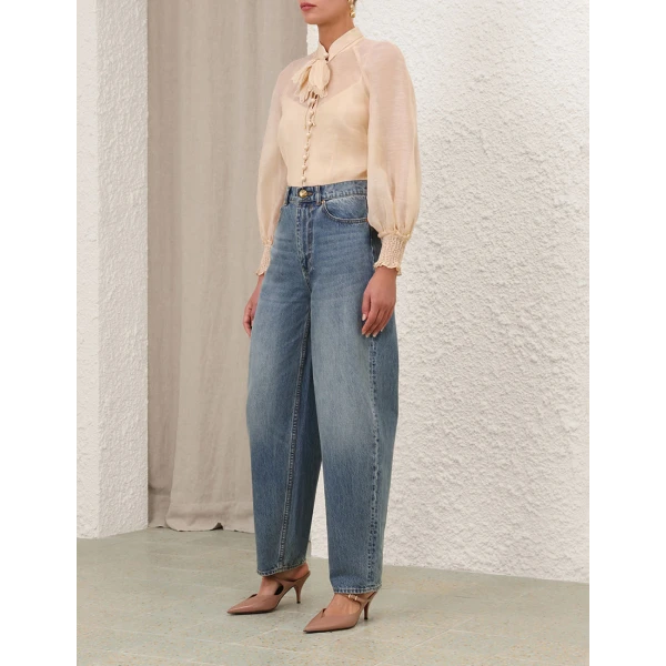 Illustration Buttoned Blouse - Image 8