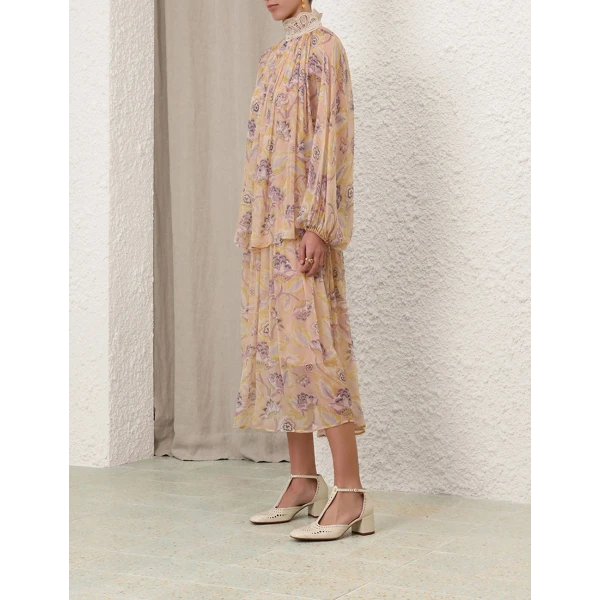 Illustration Lace Edge Dress - Image 8