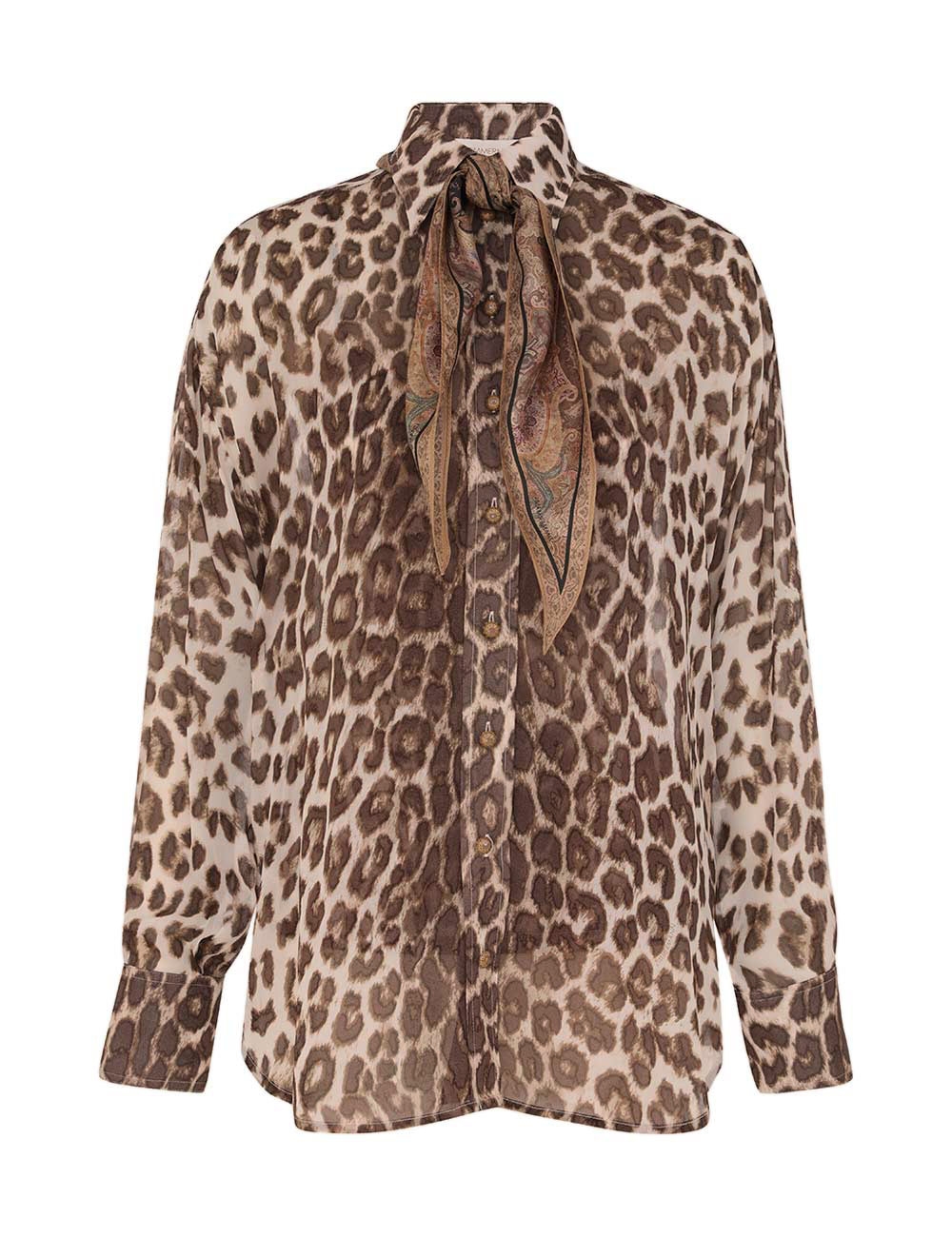Zimmermann Illustration Leopard Shirt