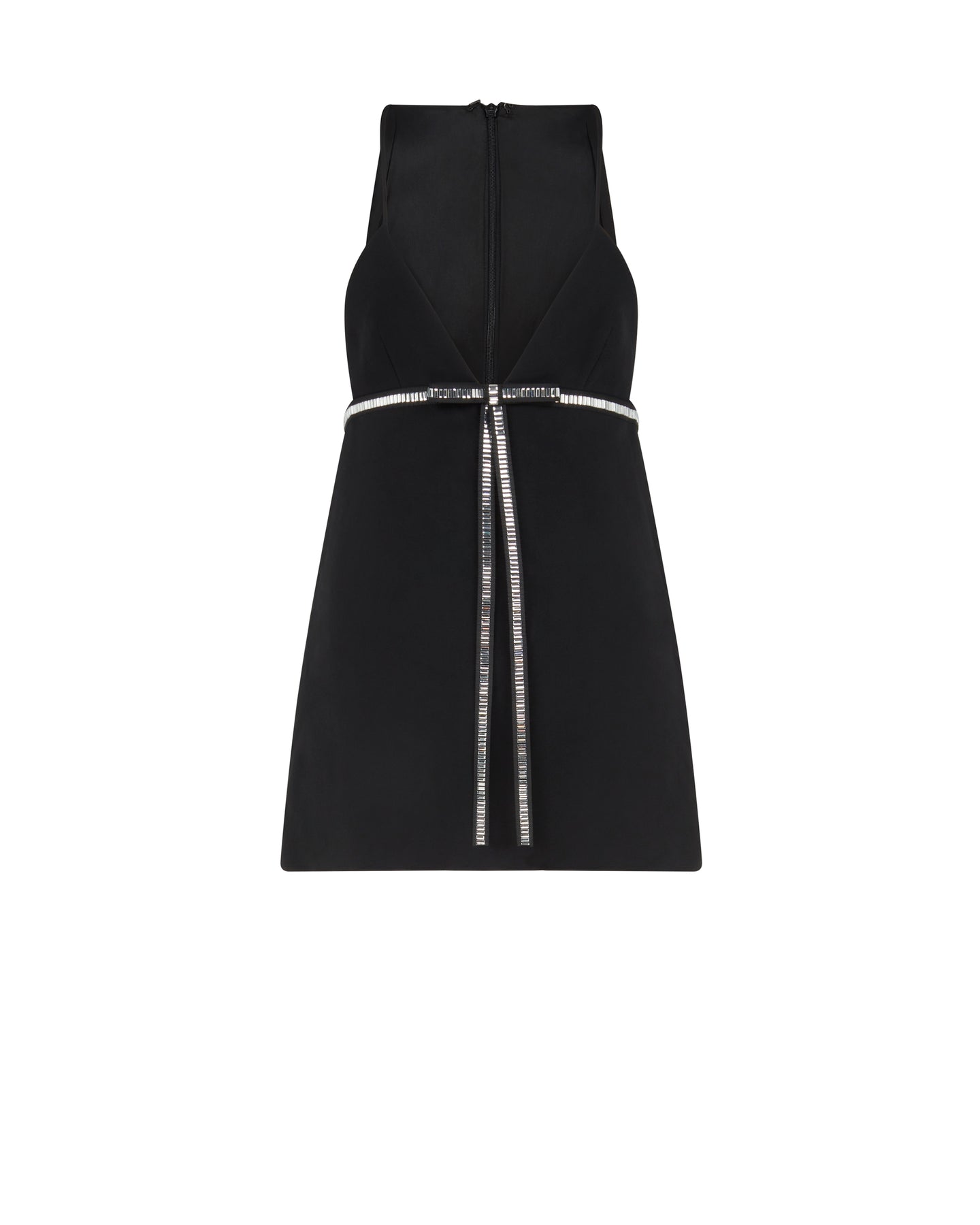 David Koma Crystal Bow Mini Dress