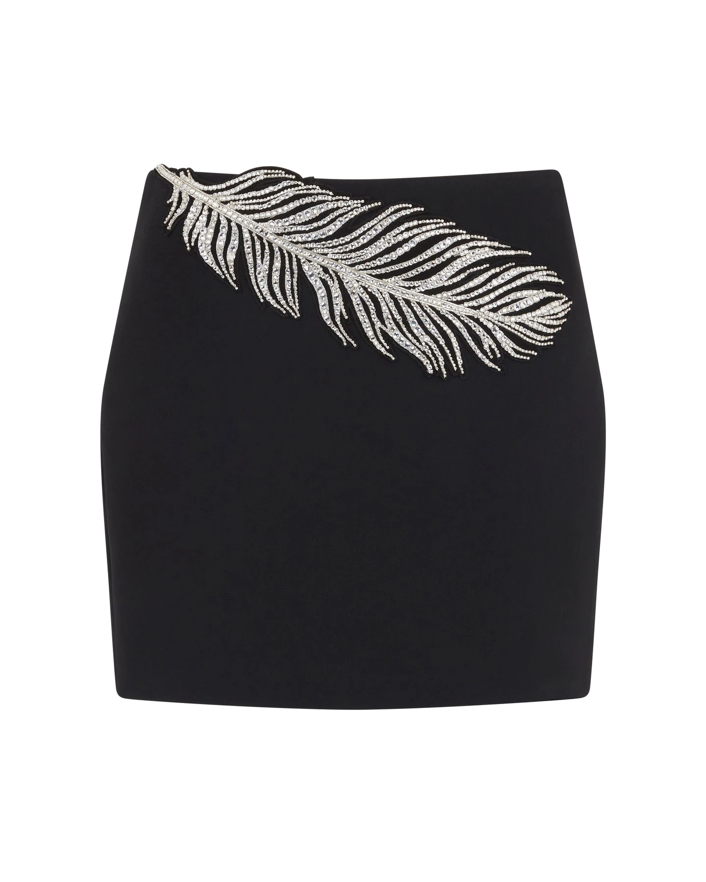 David Koma Crystal Feather Mini Skirt David Koma Crystal Feather Mini Skirt