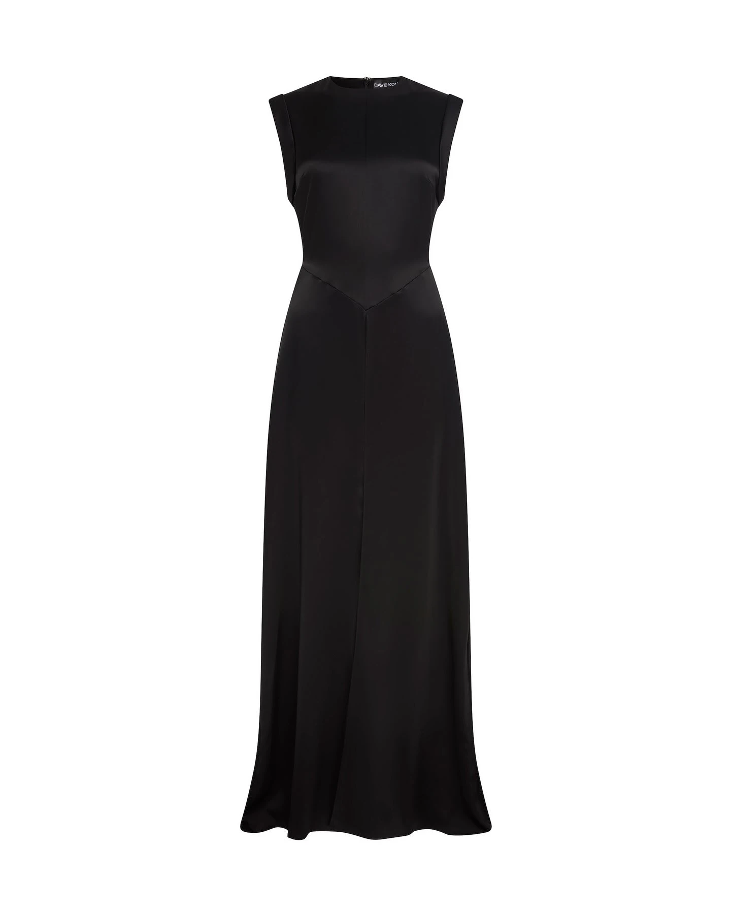 David Koma Folded Sleeve Satin Gown David Koma Folded Sleeve Satin Gown