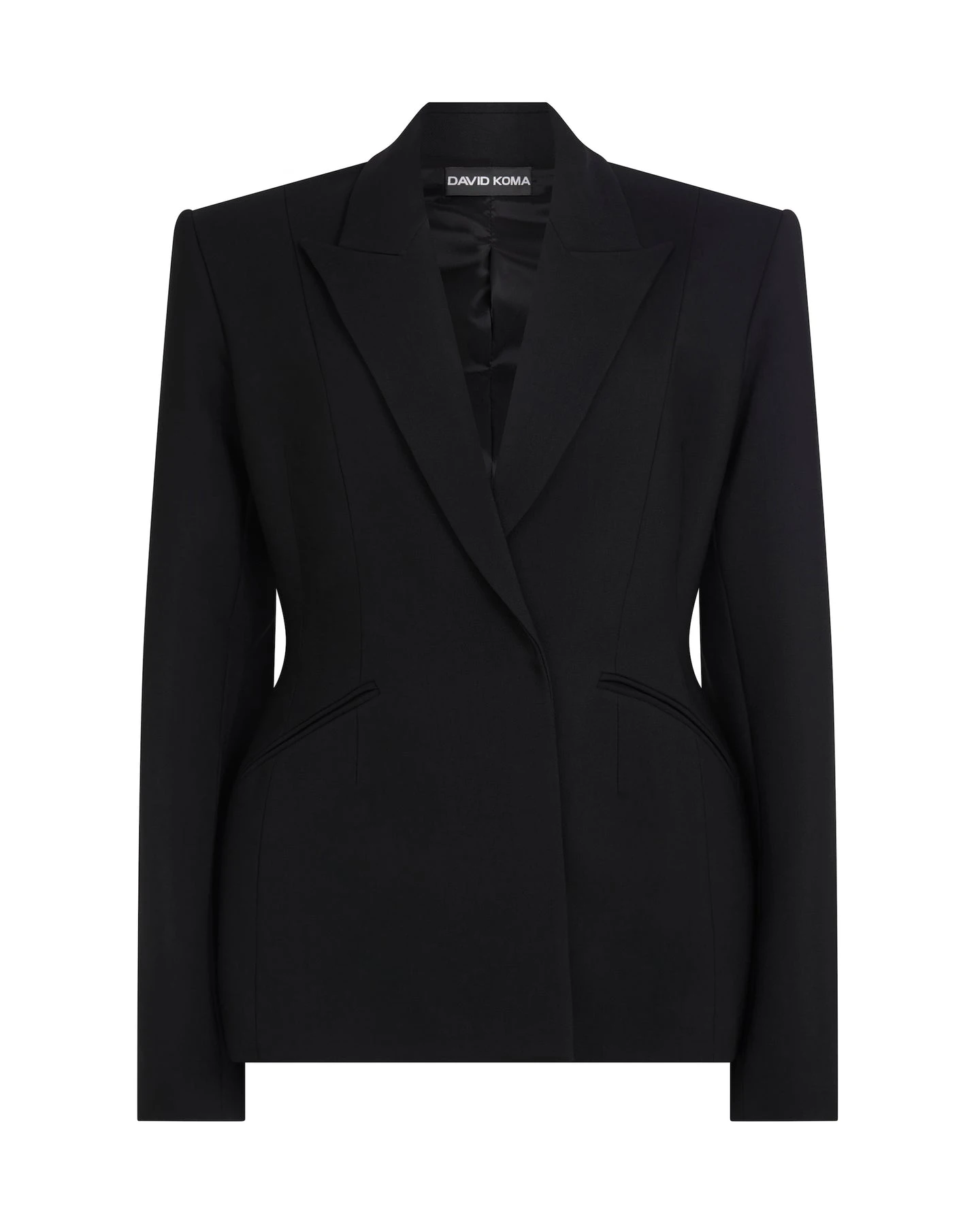 David Koma Hourglass Waist Tailored Jacket David Koma Hourglass Waist Tailored Jacket