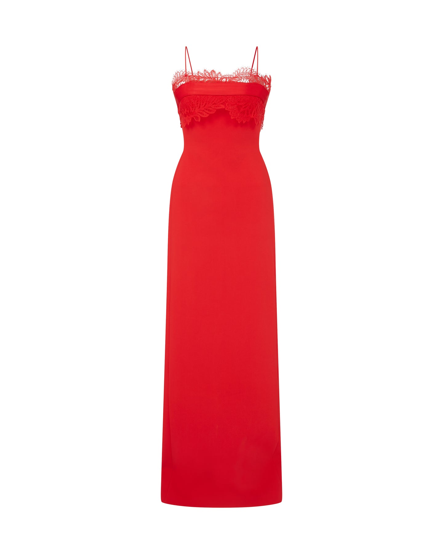 David Koma Lace Bra Detail Gown
