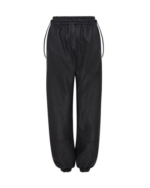 David Koma Leather Track Pants