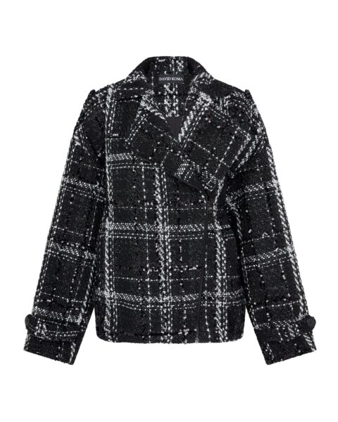 David Koma Oversized Tweed Jacket