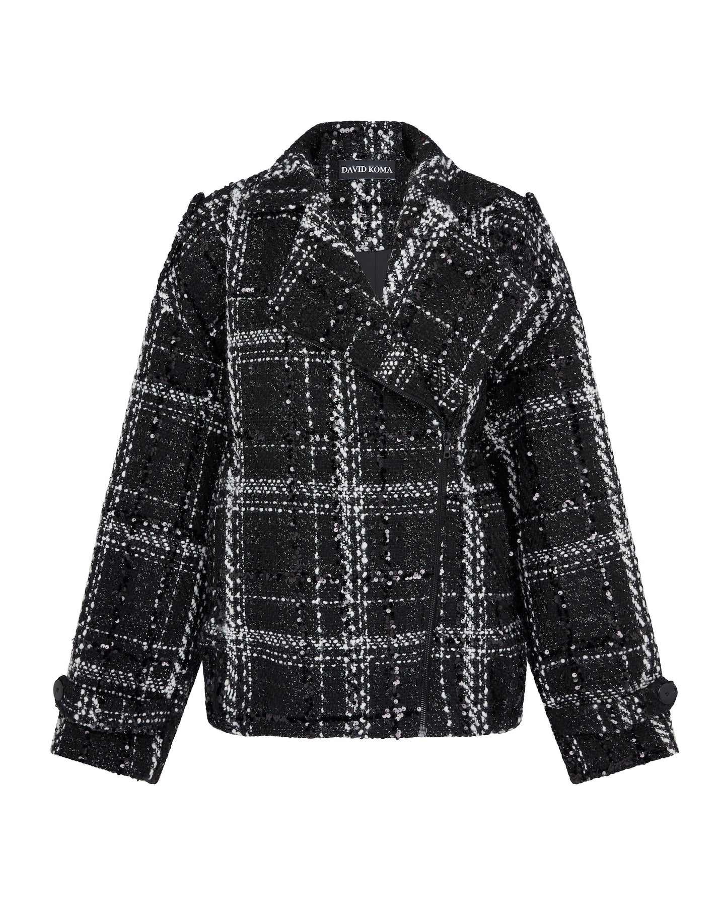David Koma Oversized Tweed Jacket