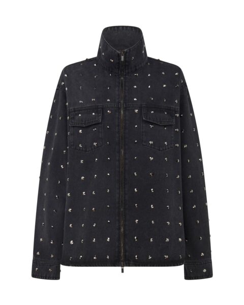 David Koma Rhinestone Crystal Embroidery Jacket
