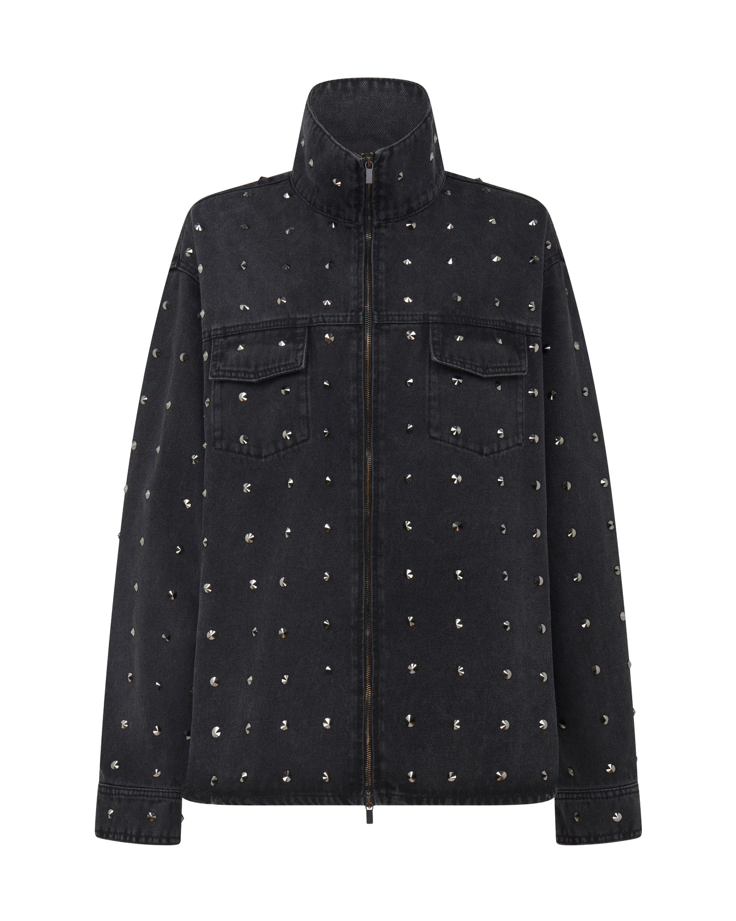 David Koma Rhinestone Crystal Embroidery Jacket David Koma Rhinestone Crystal Embroidery Jacket