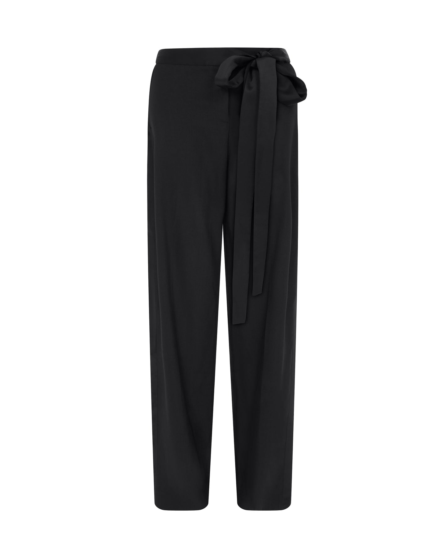 David Koma Wide Leg Trousers With Satin Bow Detail