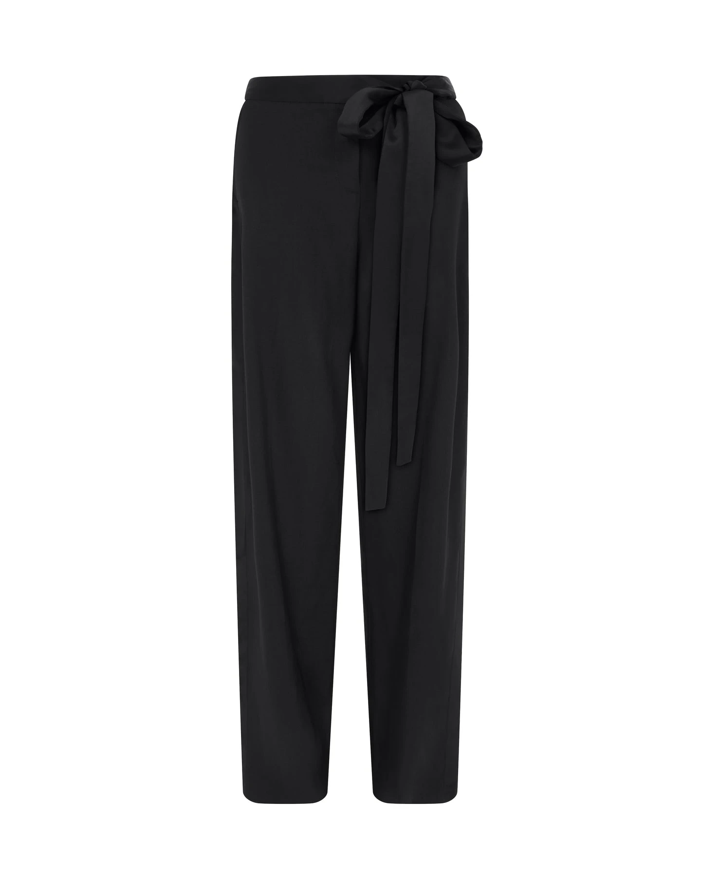 David Koma Wide Leg Trousers With Satin Bow Detail David Koma Wide Leg Trousers With Satin Bow Detail
