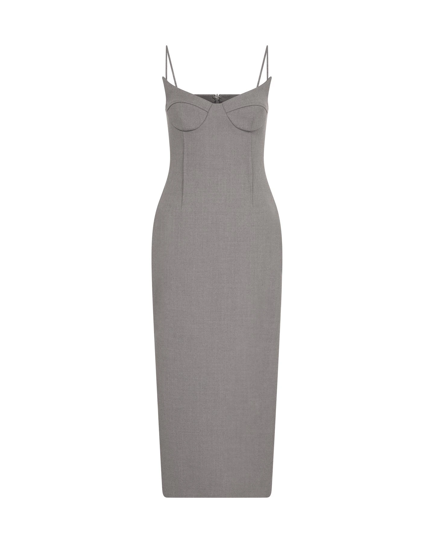David Koma Winged Cup Detail Midi Dress David Koma Winged Cup Detail Midi Dress
