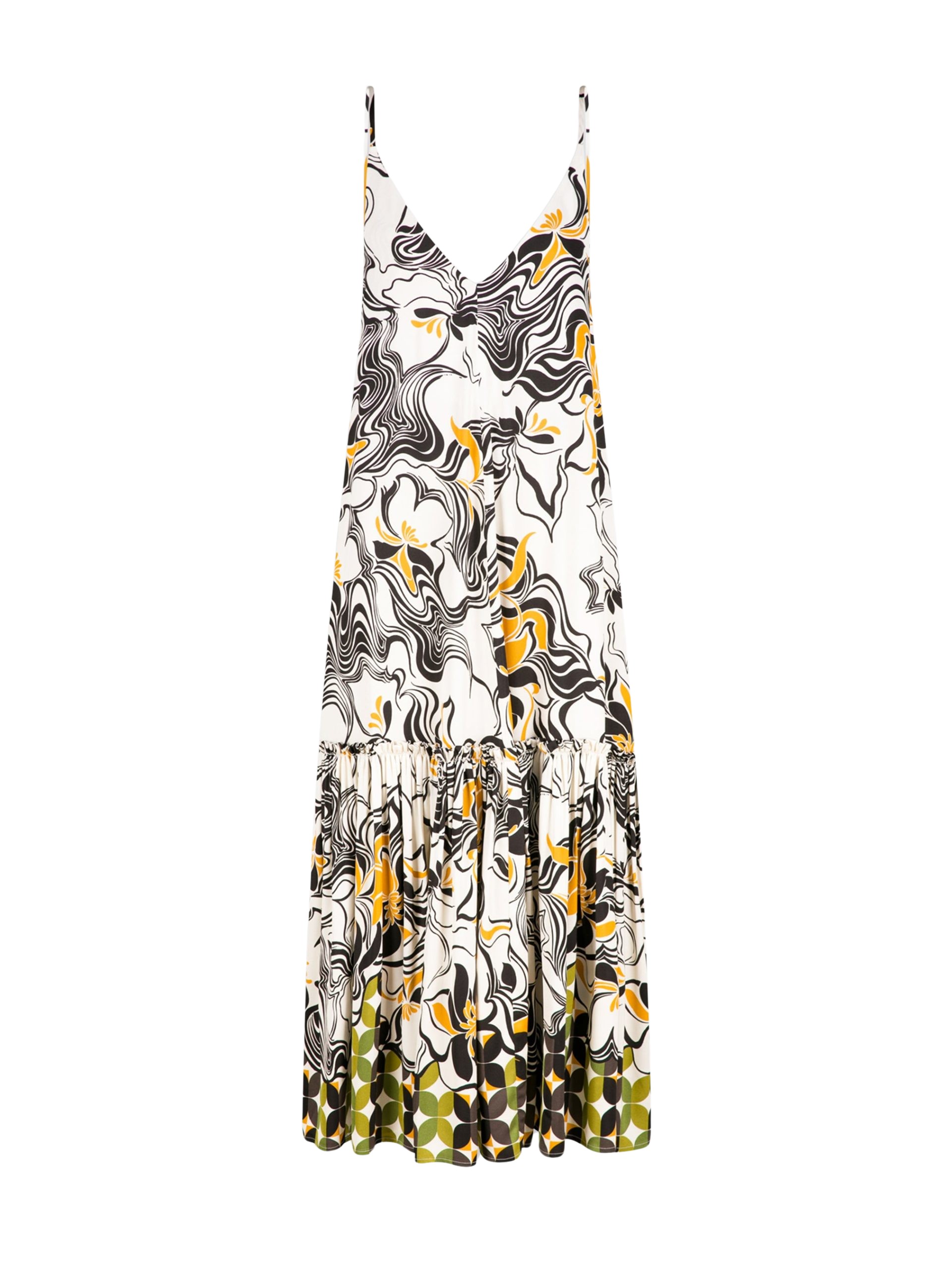 Dries Van Noten A-line ruffled dress