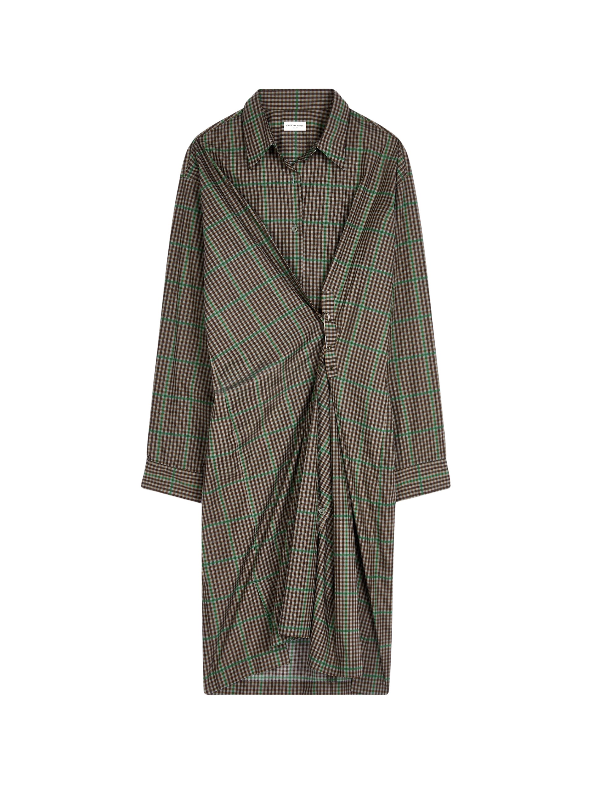 Dries Van Noten Checked shirt dress