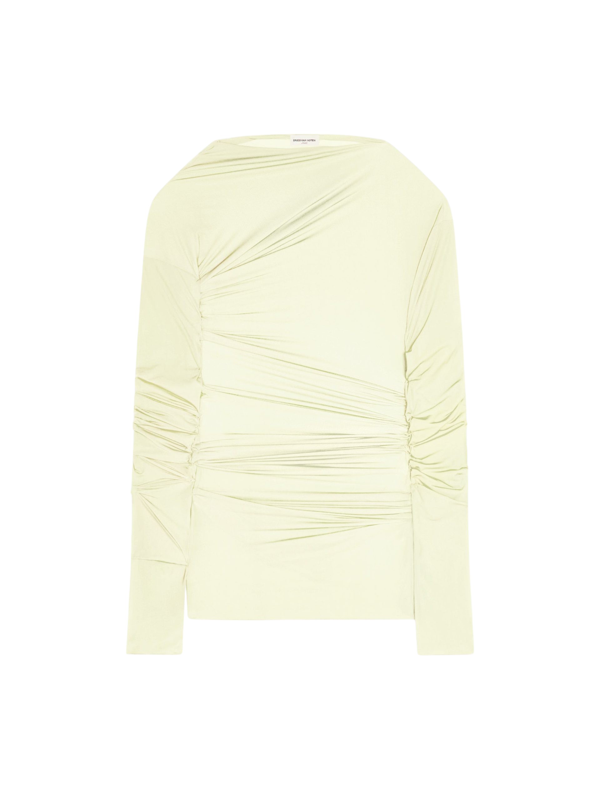 Dries Van Noten Fitted draped T-shirt Top