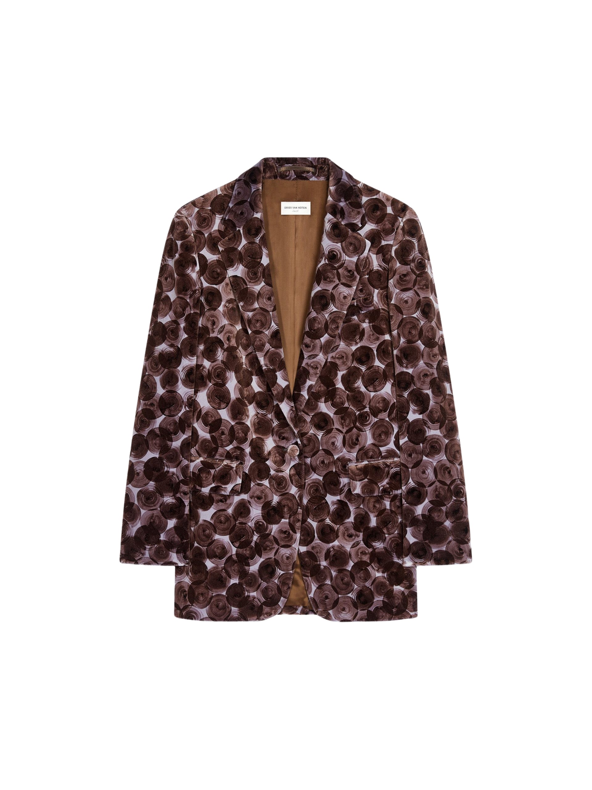 Dries Van Noten Printed velvet blazer