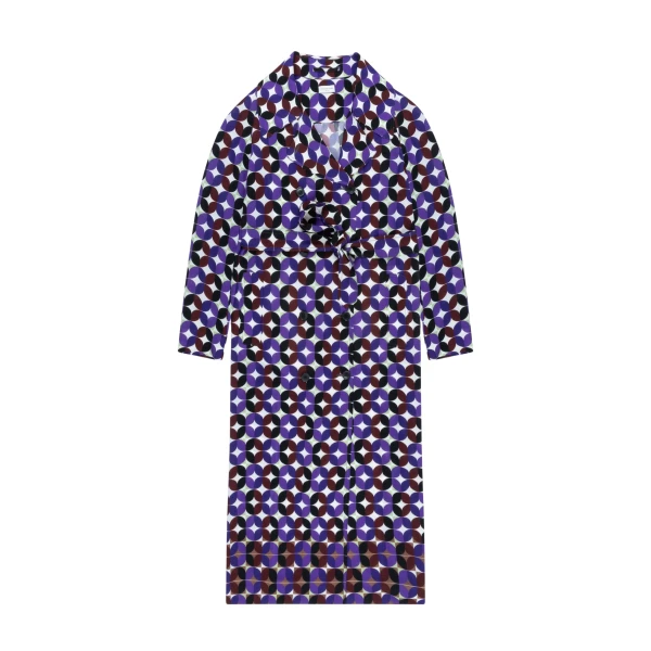 Silk belted coat
