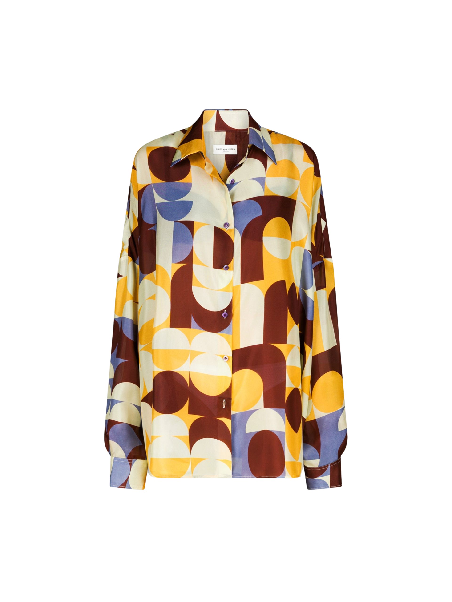 Dries Van Noten Silk cocoon shirt