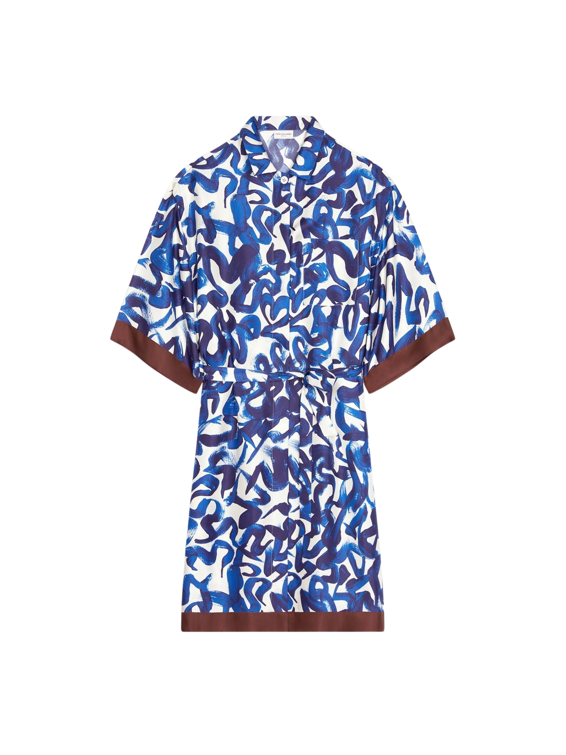 Dries-Van-Noten-Silk-shirt-dress-scaled12942_nobg Silk shirt dress - Image 1