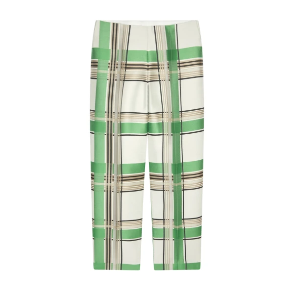 Straight jacquard pants