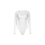 Sasha Ballet Neck Body - White