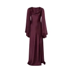 Satin Cowl Neck Gown