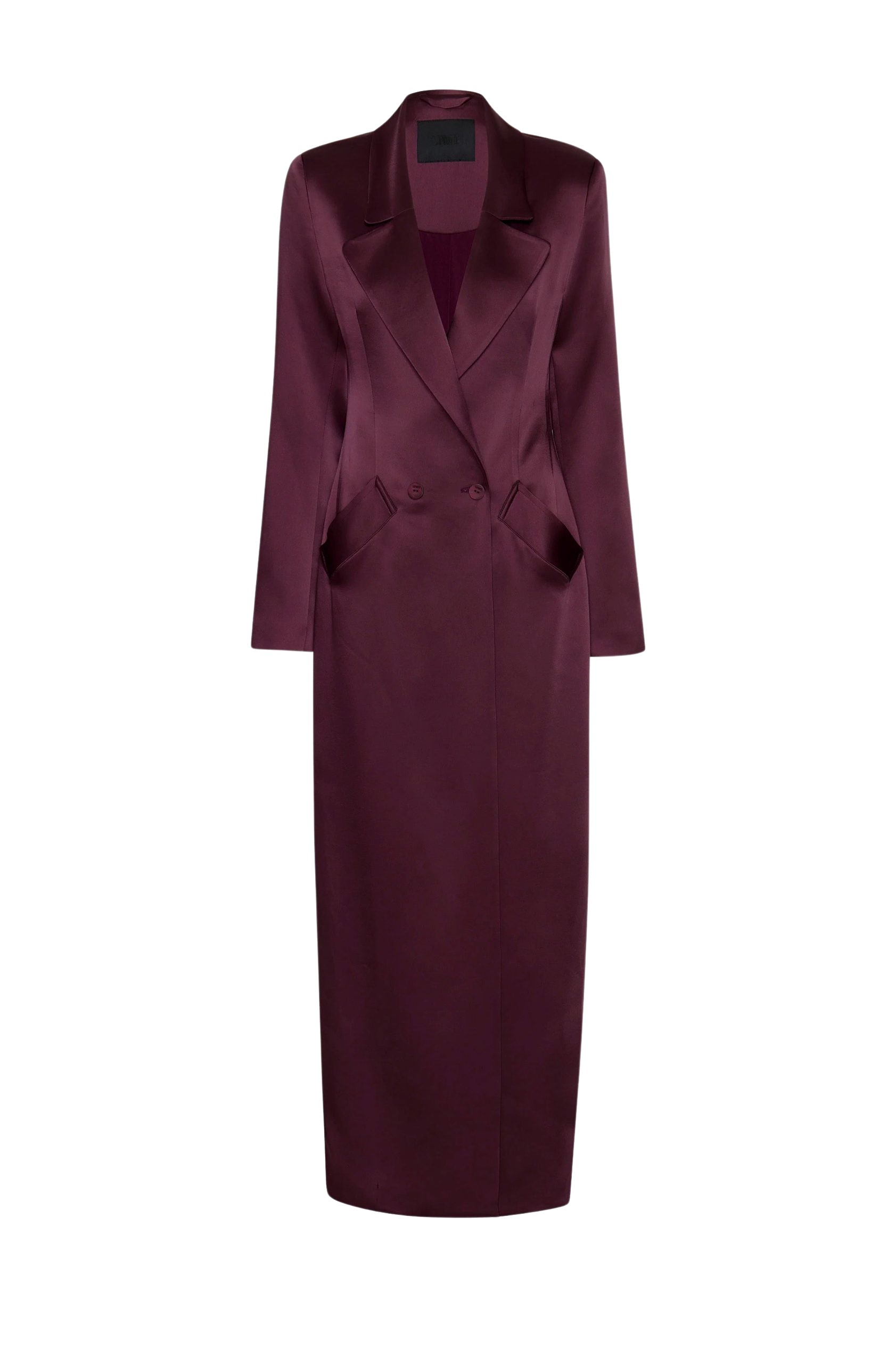 LaPointe Satin Double Breasted Coat