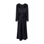 Satin V Neck Dress