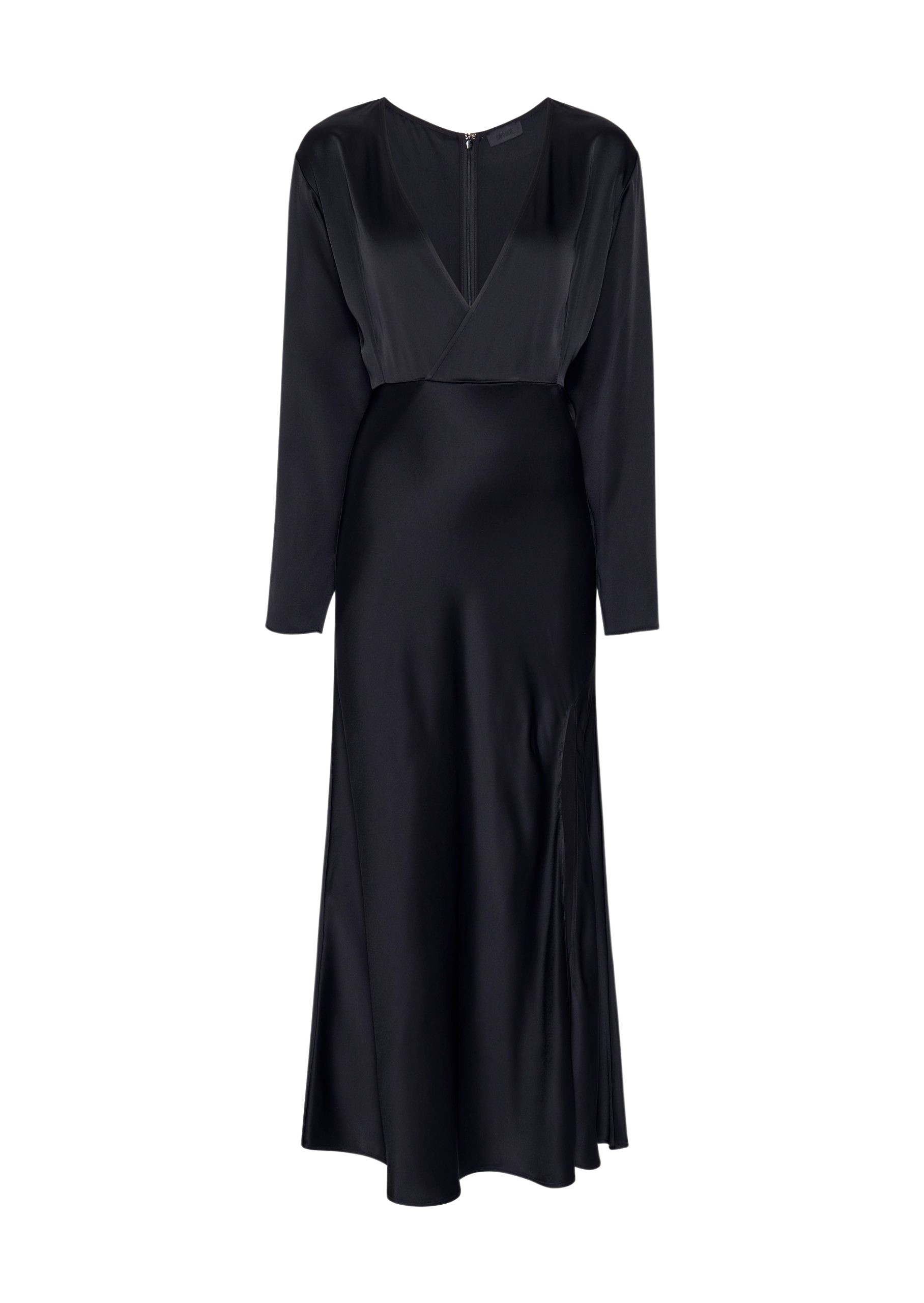 LaPointe Satin V Neck Dress