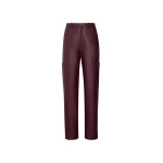 Stretch Faux Leather Tapered Trouser