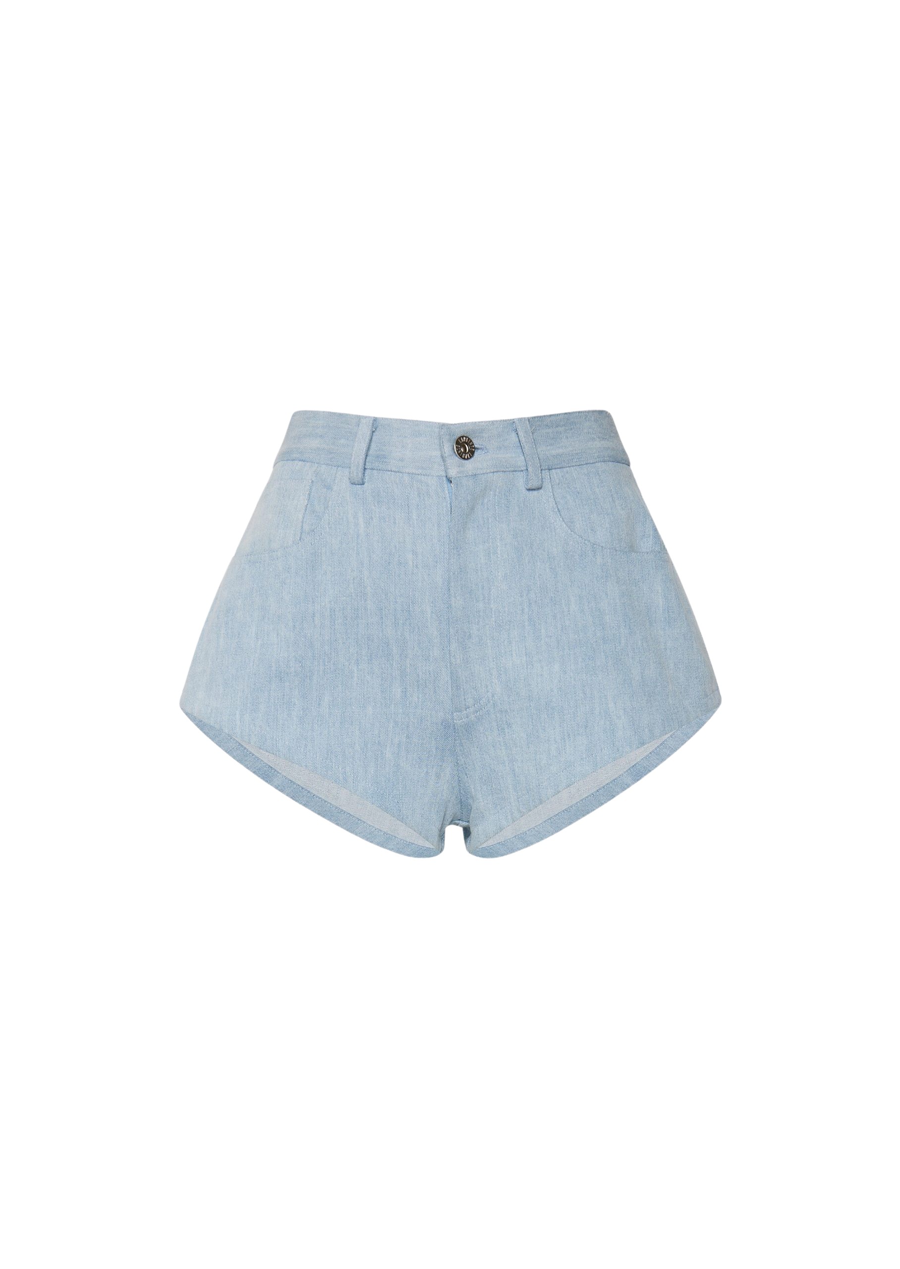 LaPointe Washed Denim Mini Short
