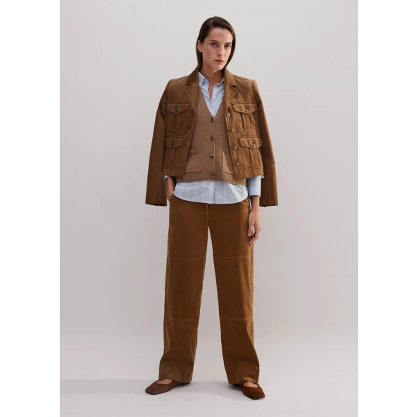 Corduroy Relaxed Barrel-Leg Pant - Image 5
