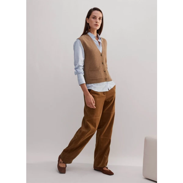 Corduroy Relaxed Barrel-Leg Pant - Image 6