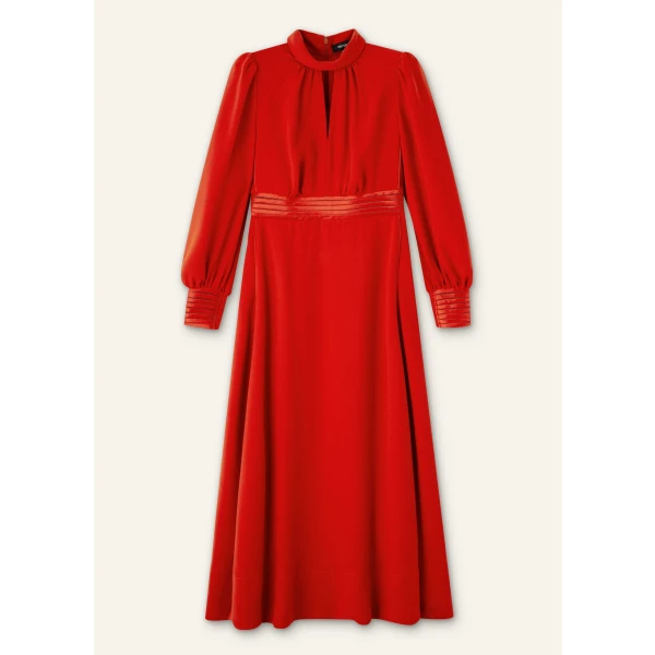 Crepe Ladder Trim Maxi Dress - Image 6