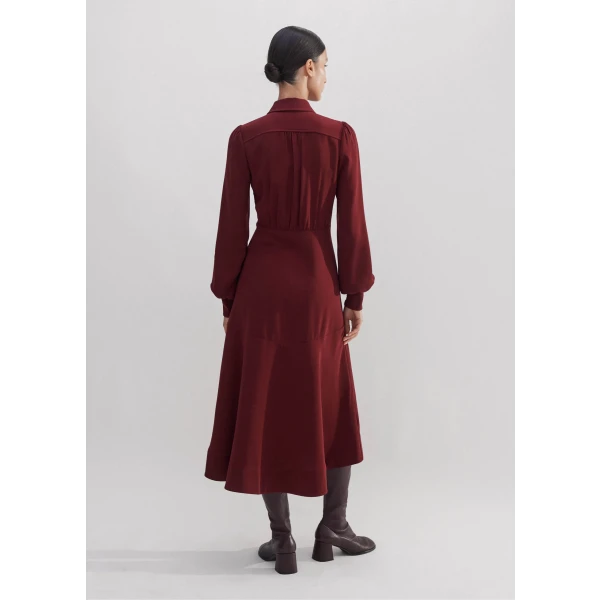 Crepe Pintuck Detail Maxi Dress - Image 6