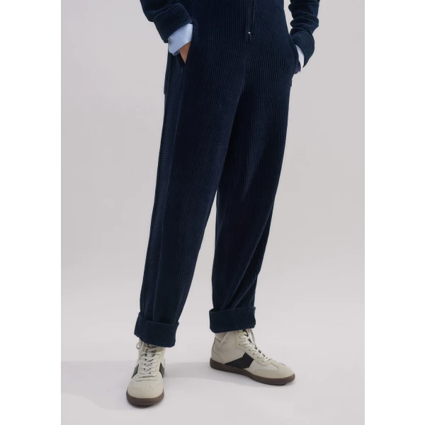 Fluid Cord Velour Jumpsuit + Belt - Image 6