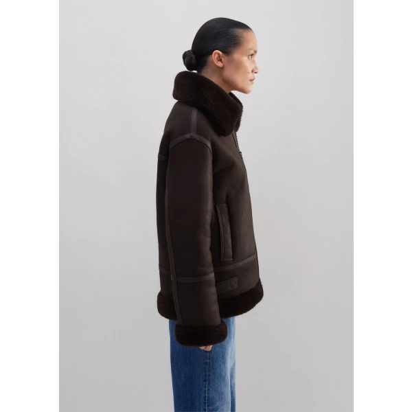 Forever Shearling Aviator Jacket - Image 6