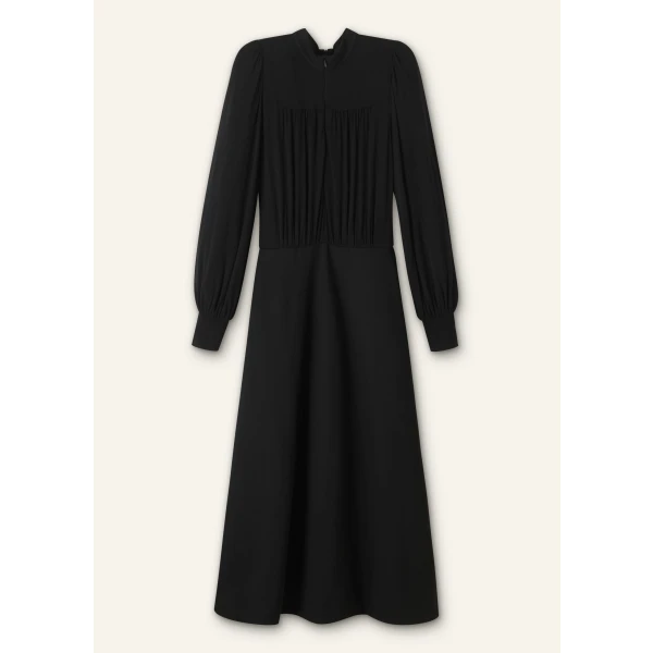 Gather Detail Midi Dress - Image 6