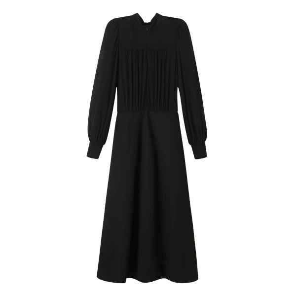 Gather Detail Midi Dress