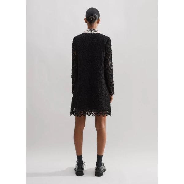 Lace Collar Shift Dress - Image 6