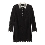 Lace Collar Shift Dress