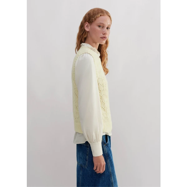 Lofty Lace Stitch Sweater Vest - Image 5