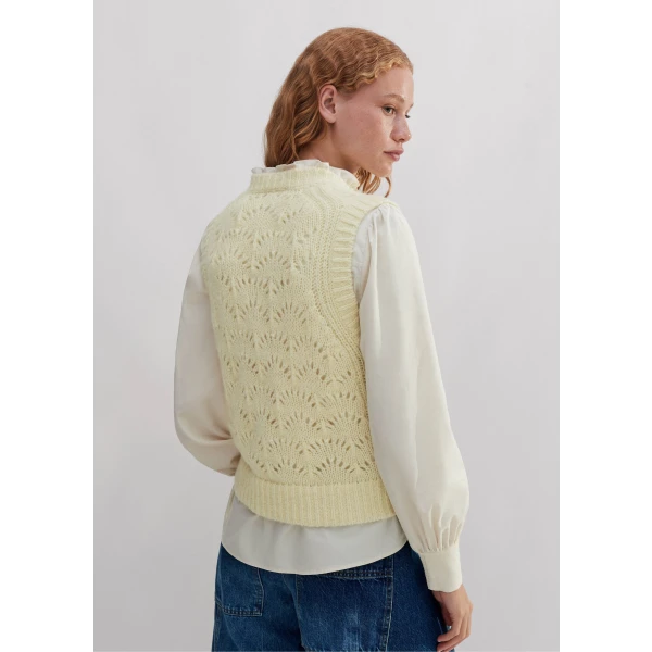 Lofty Lace Stitch Sweater Vest - Image 6