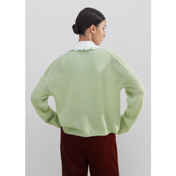 Merino Cashmere Silk Mouliné Sweater + Snood - Image 6