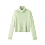 Merino Cashmere Silk Mouliné Sweater + Snood